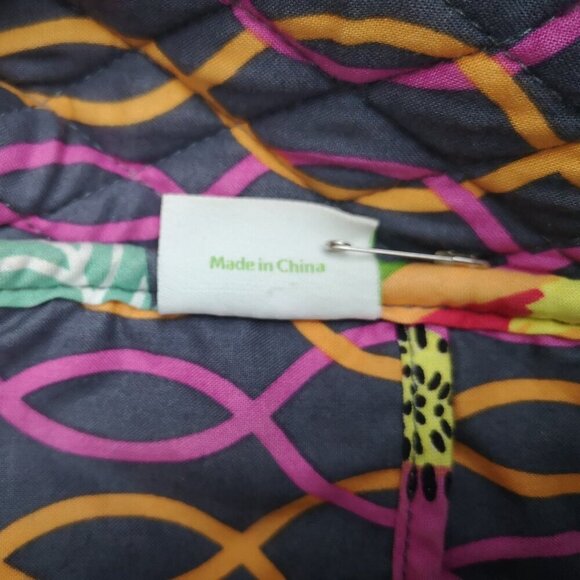 Vera Bradley Multi Colored Lightly Quilted Zipper Closure Crossbody Bag - Picture 7 of 11